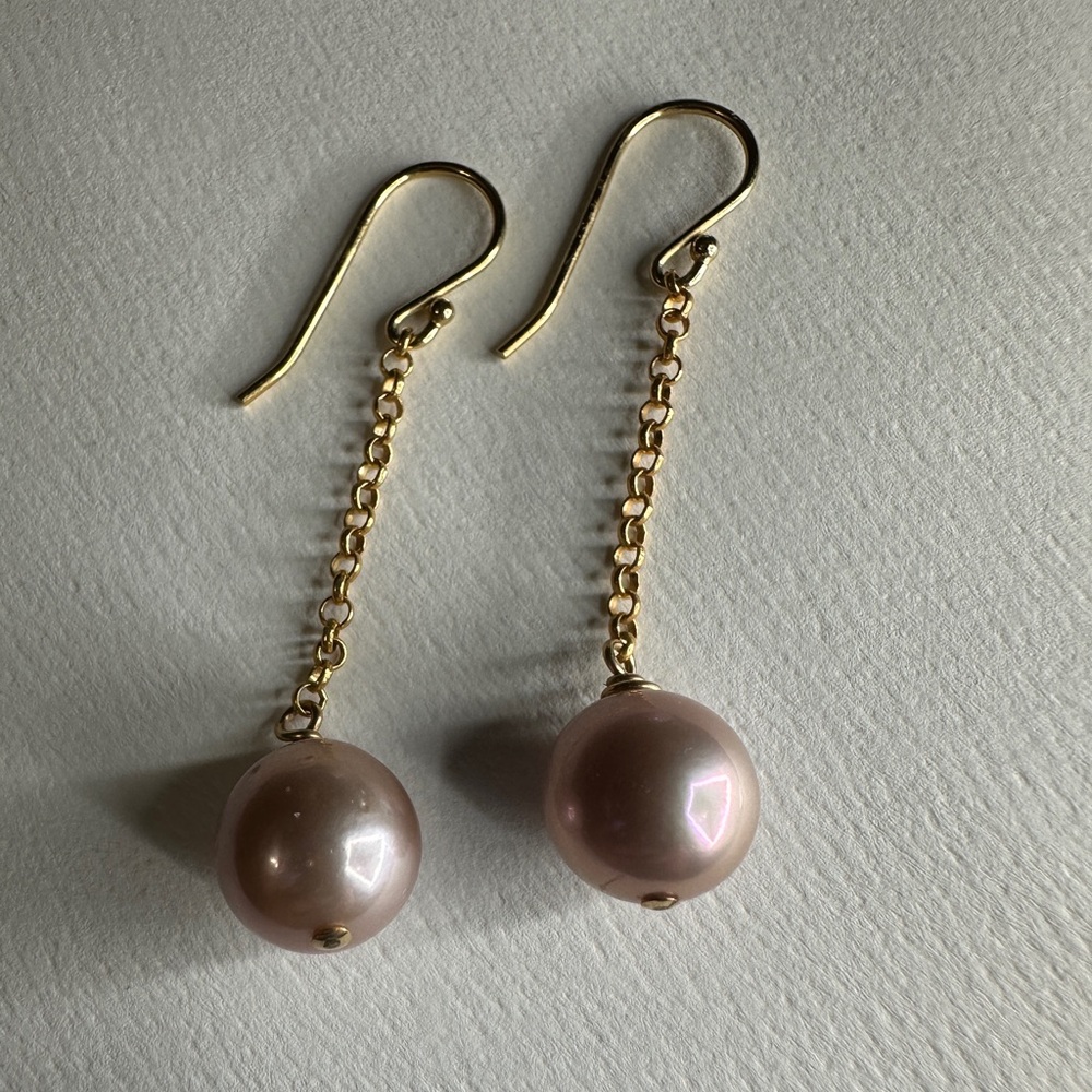 Elegant Gold and Pink Edison Pearl
